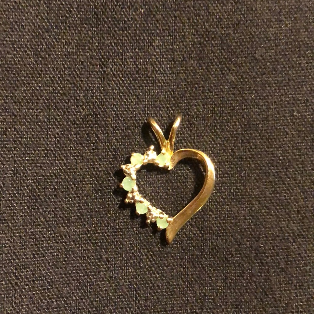 Jade heart pendant